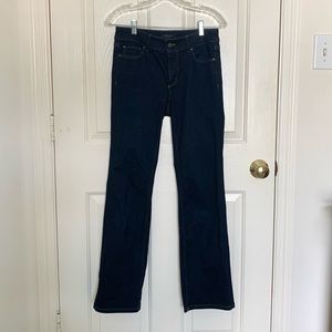 Ann taylor slim boot curvy dark wash jeans